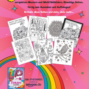 German girls coloring book back