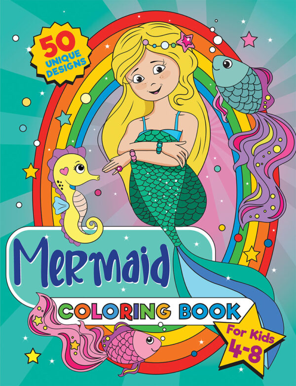 Mermaid coloring book