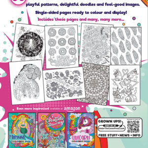 Inspirational colouring book for girls UK edition